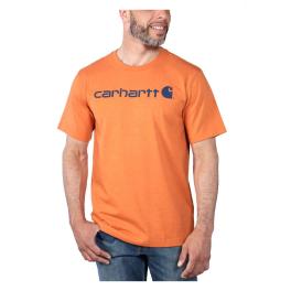 Carhartt T-Shirt Logo Graphic Marmalade Heather - 1