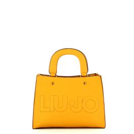 Liu Jo Mini Borsa a mano con logo Mineral Yellow - 1