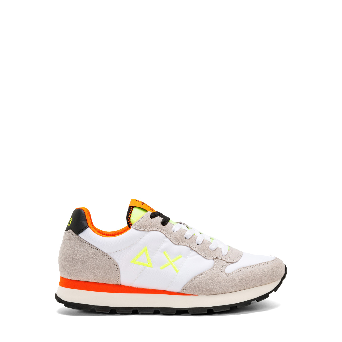 Sneakers SUN68 Tom Fluo Homme - Running Style Militaire - Semelle Caoutchouc - Taille 46