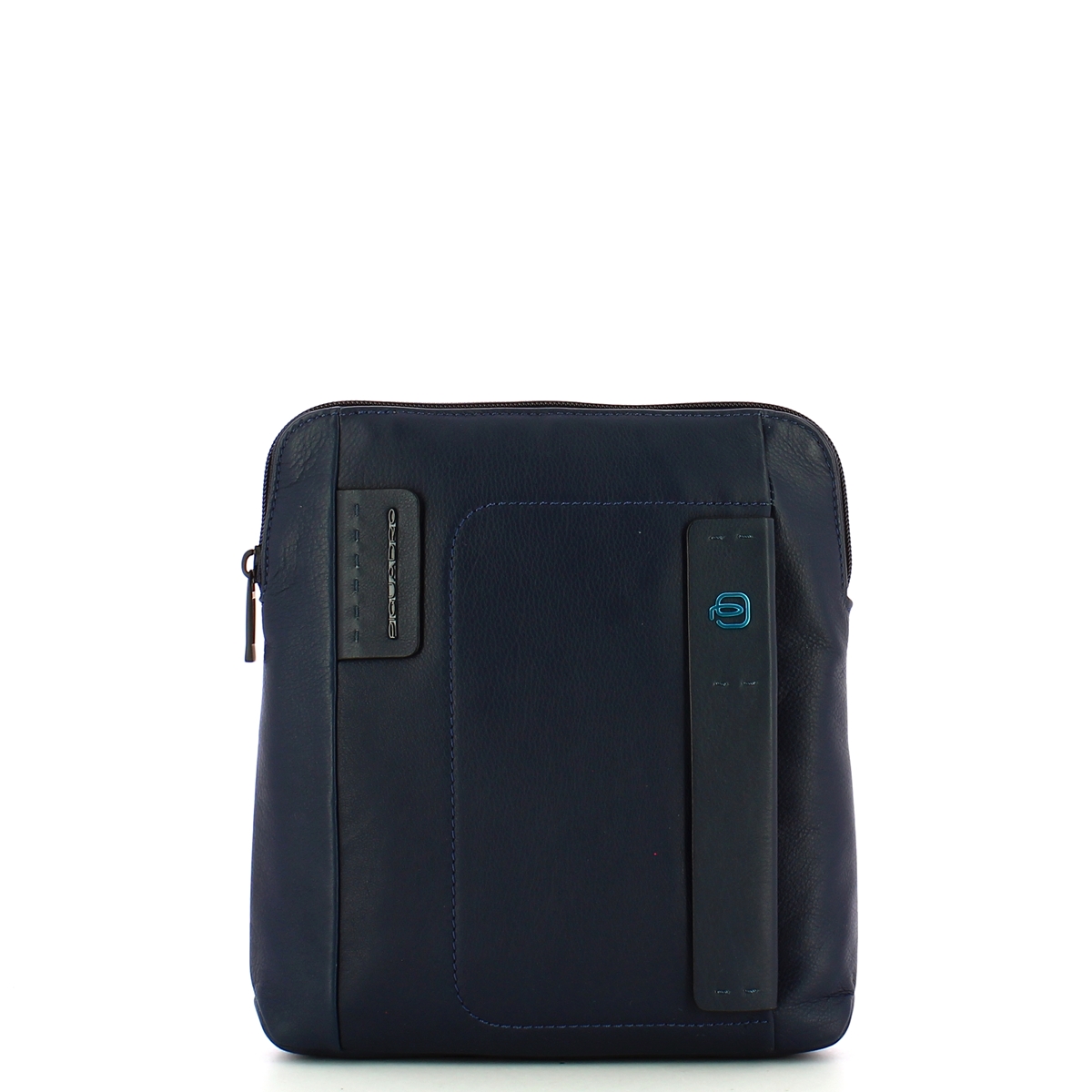 Borsello A Tracolla Piquadro Brief Per IPad Mini - In Pelle E Tessuto, Tasca Porta Oggetti, Colore Nero