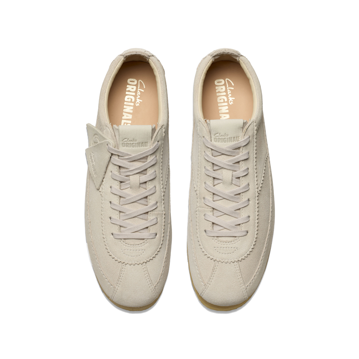 Clarks Wallabee Tor Off White Suede Sneakers | Bagalier.com