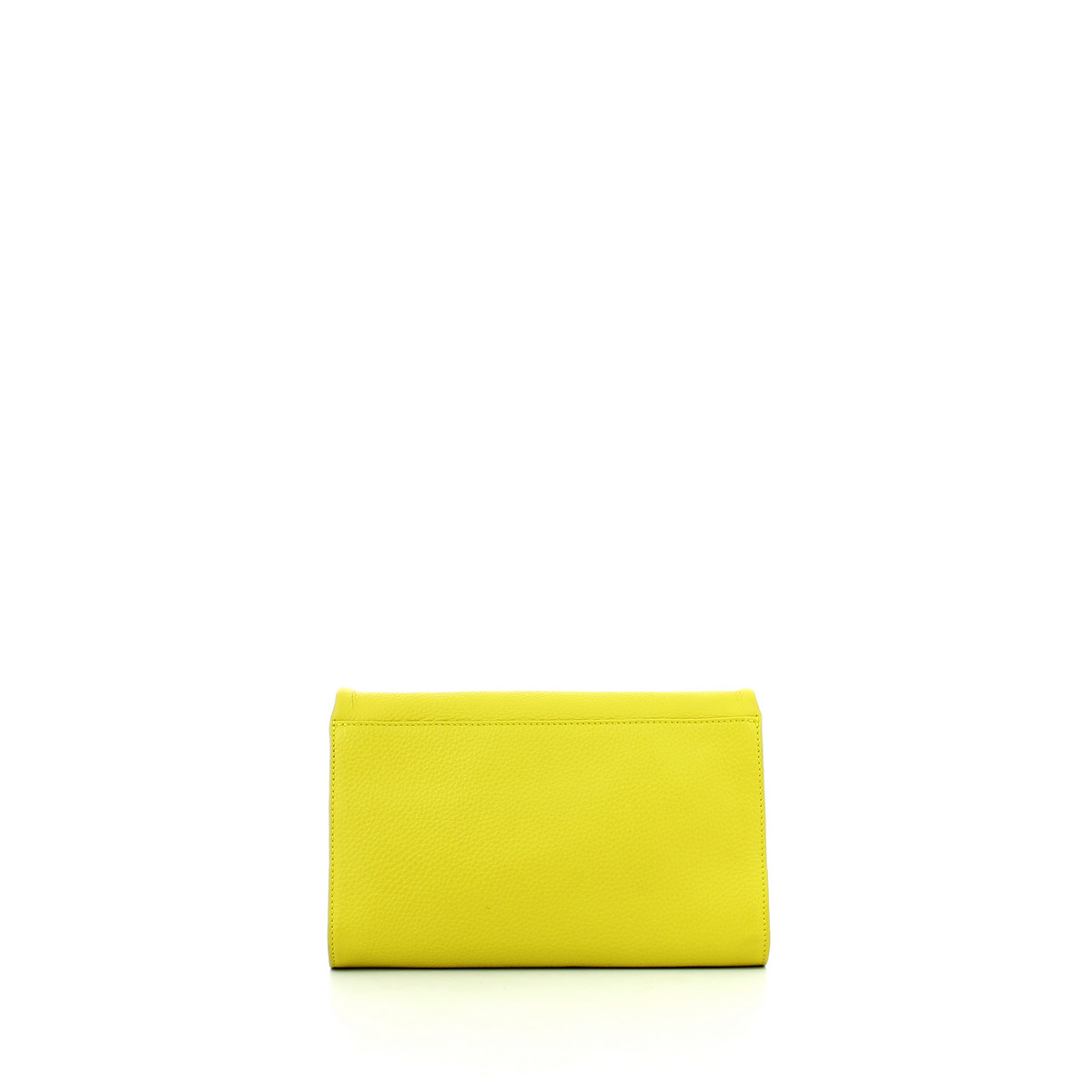 Mini Pochette Coccinelle En Cuir Véritable Jaune Clair - Sac à Main Tendance Et Pratique