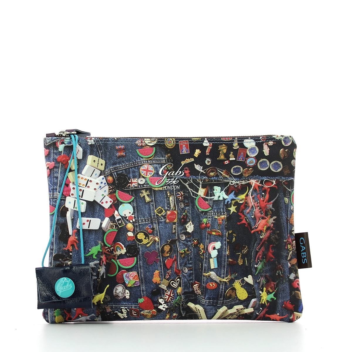 Pochette Gabs BEYONCE Taglia M - Pelle 100%, Interno Cotone, Made In Italy, Dimensioni 28x21 Cm