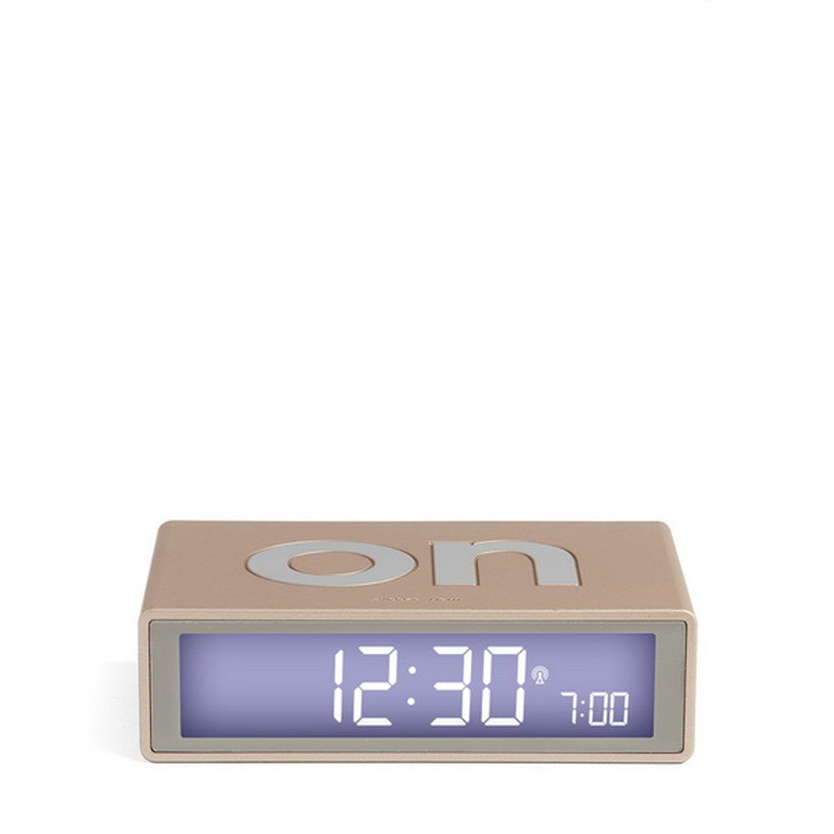 Lexon Flip+ Sveglia Da Viaggio Con Schermo LCD - Design A Gomma, Attivazione A Ribaltamento, Giallo
