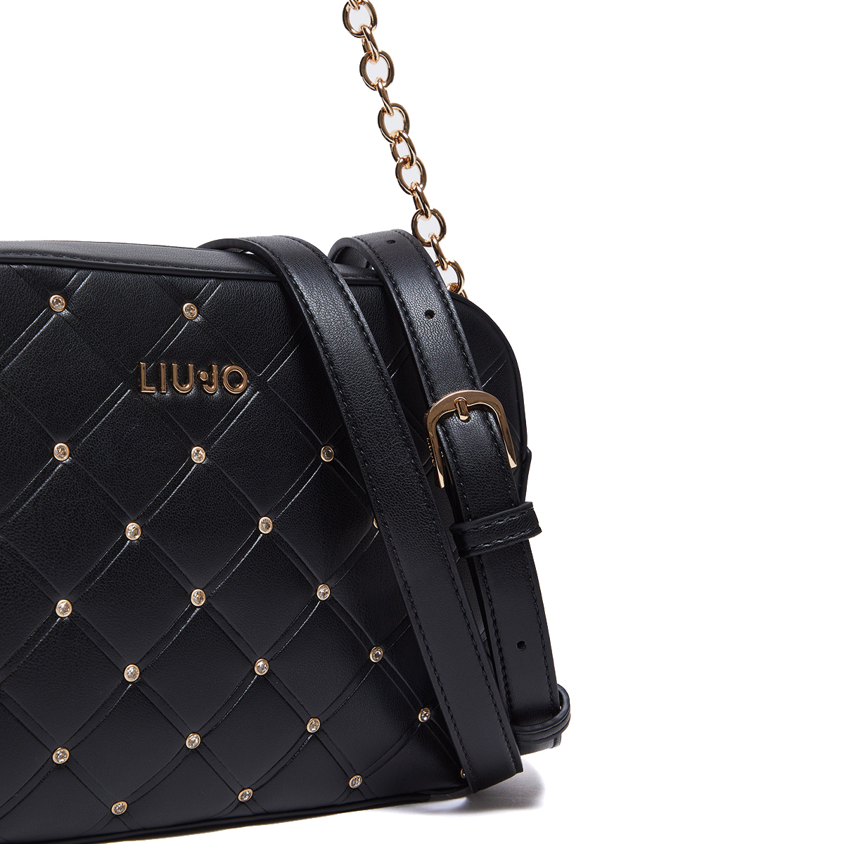 Sac à Main LIU JO Sera Hobetto Strass - Noir Cristal (Nero/Crystall) - Neuf Avec étiquettes