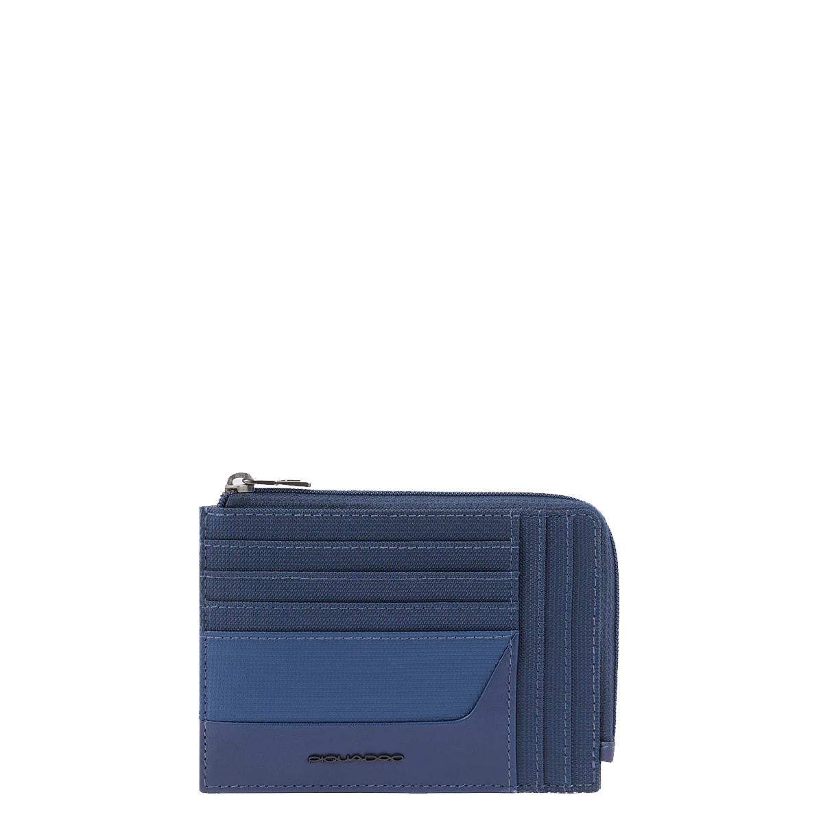 Portacarte In Pelle Piquadro Blue Square - Con Protezione RFID, Sistema Scorrevole, Per Carte Di Credito E Banconote