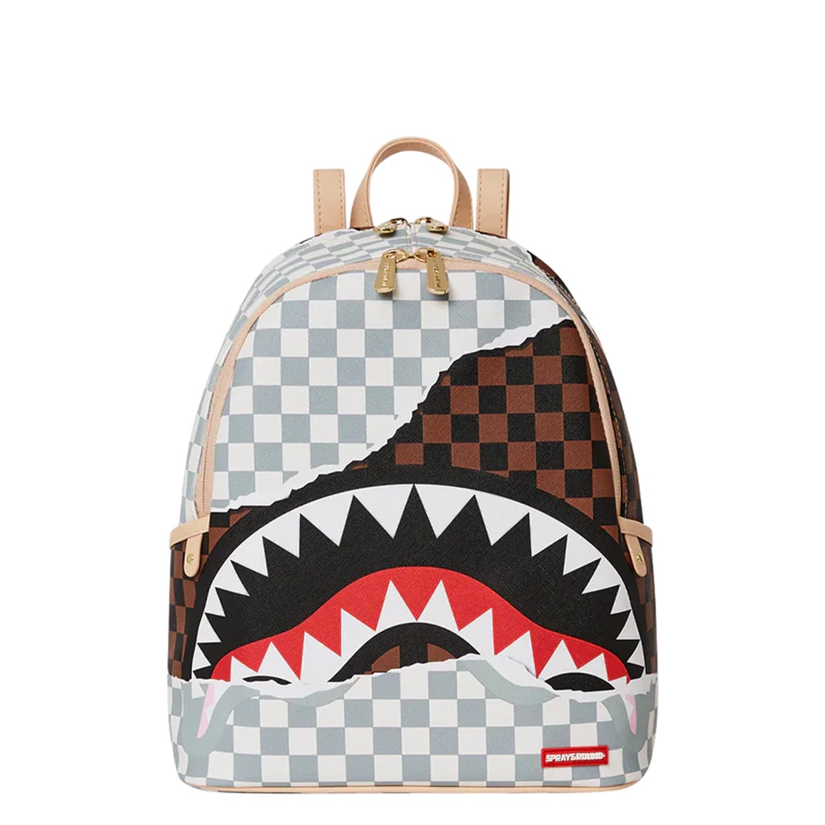Sprayground The Getaway Savage Bag Mini Zaino Uomo, Beige Con Etichette, Nuovo Ufficiale