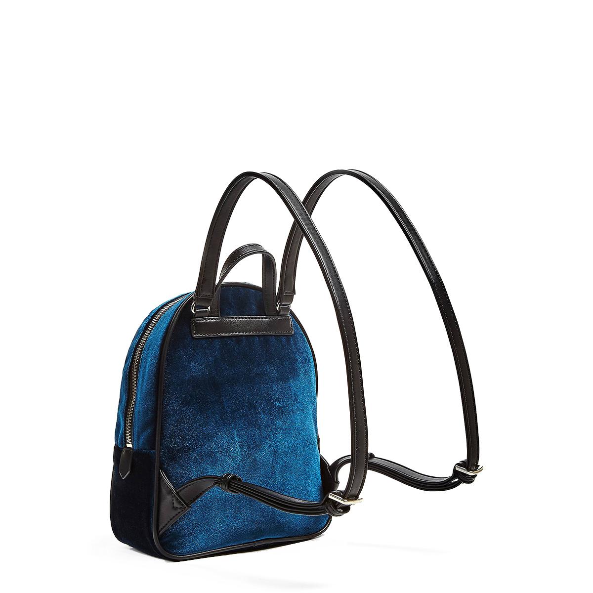 GUESS Black Velvet Backpack with Logo Straps GUESS backpack Wilder Backpack Black | Buy bags, purses  main image 3