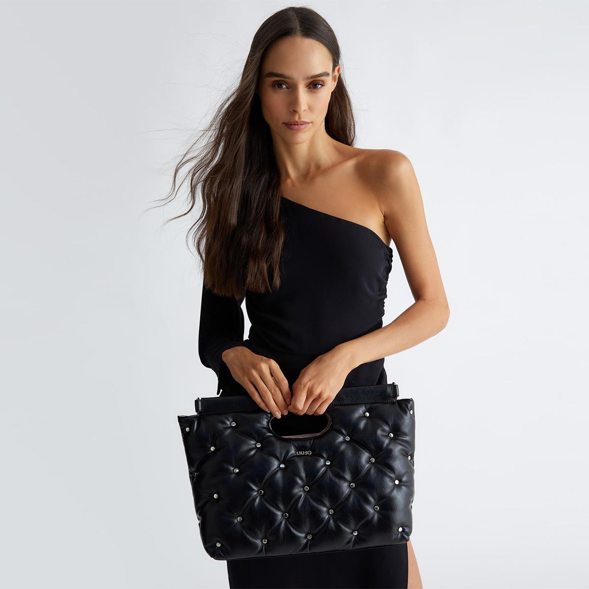 Borsa a Spalla con Borchie Oro e Argento - Lola Casademunt Borsa a Spalla con Borchie Oro e Argento - Lola Casademunt