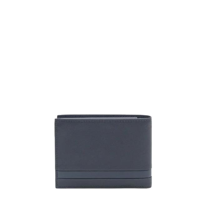 Portafoglio con portamonete RFID Blu