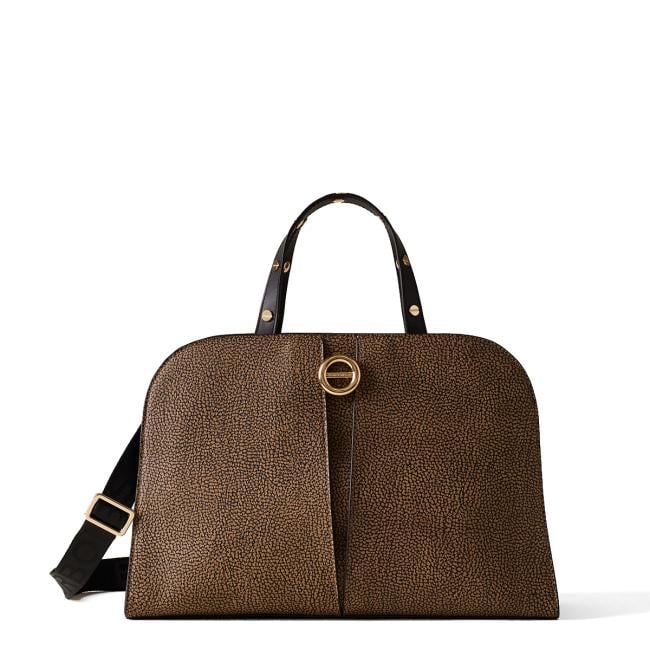 Bauletto Medium OP Naturale Nero-1