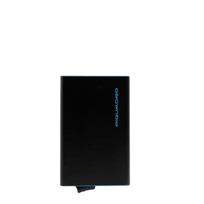 Card Holder with Sliding System Blue Square
