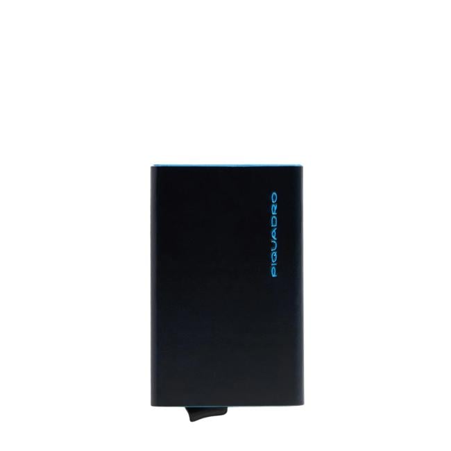 Card Holder with Sliding System Blue Square