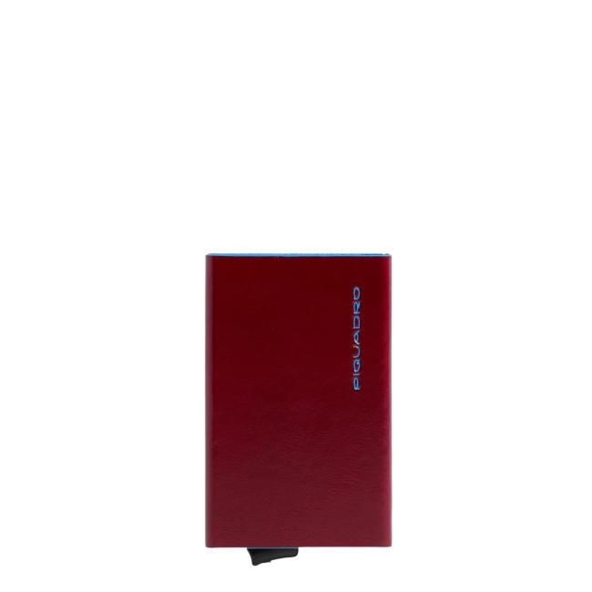 Card Holder with Sliding System Blue Square