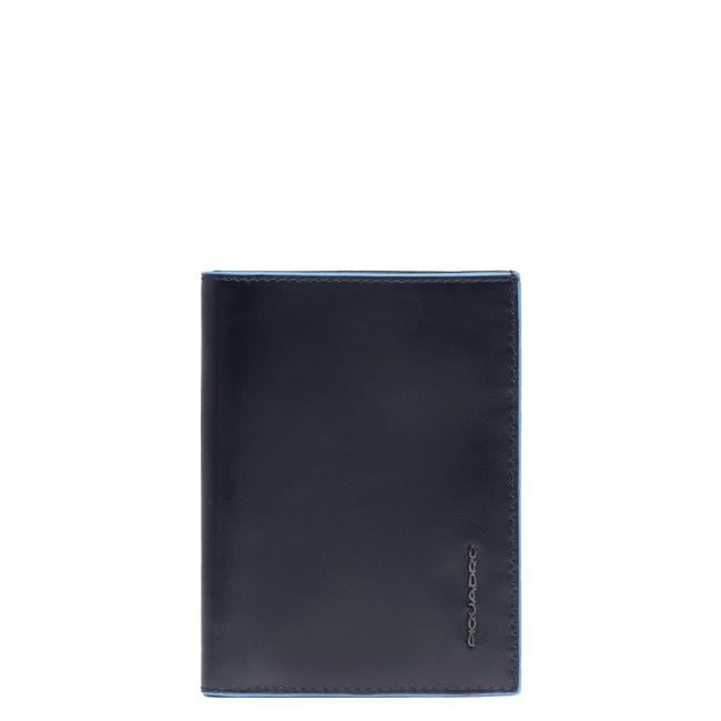 Portafoglio uomo verticale Blue Square Blu2