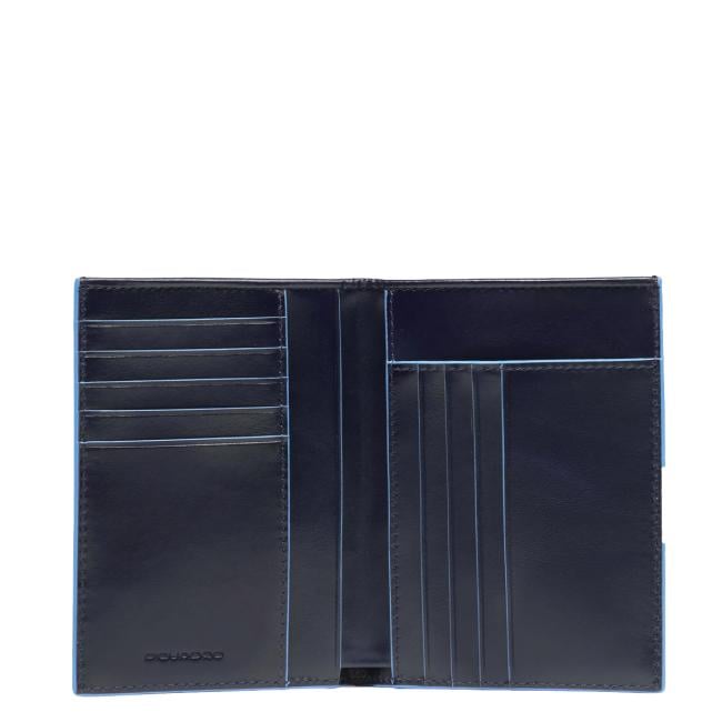 Portafoglio uomo verticale Blue Square Blu2