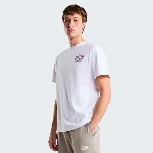 T-Shirt Drip Logo Relaxed TNF White