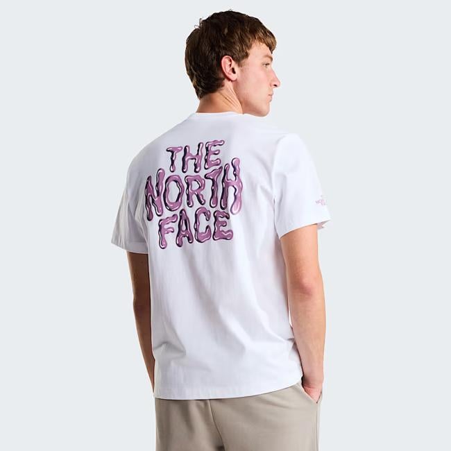 T-Shirt Drip Logo Relaxed TNF White