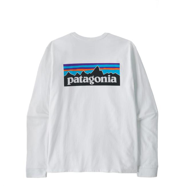 T-Shirt a maniche lunghe P-6 Logo Responsibili-Tee® Fiber White