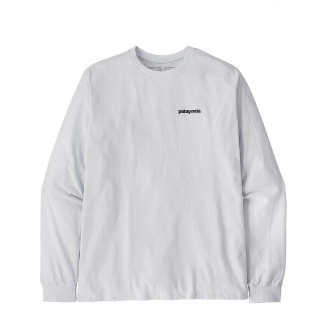 T-Shirt a maniche lunghe P-6 Logo Responsibili-Tee® Fiber White