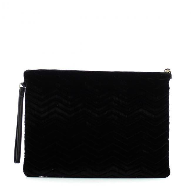 Velvet pochette with rhinestones - 3
