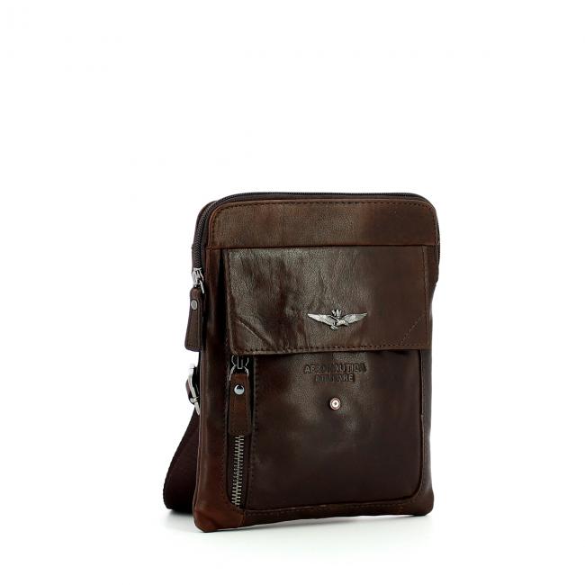 Aeronautica Militare Borsello sottile Mini in pelle - 2