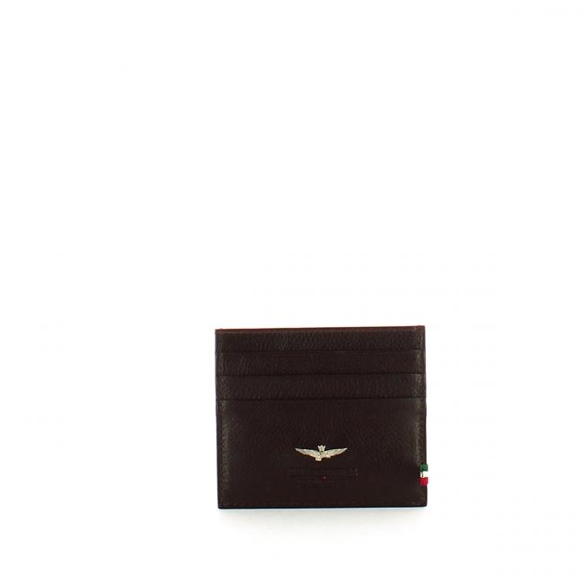 Aeronautica Militare Porta carte di credito in pelle - 1