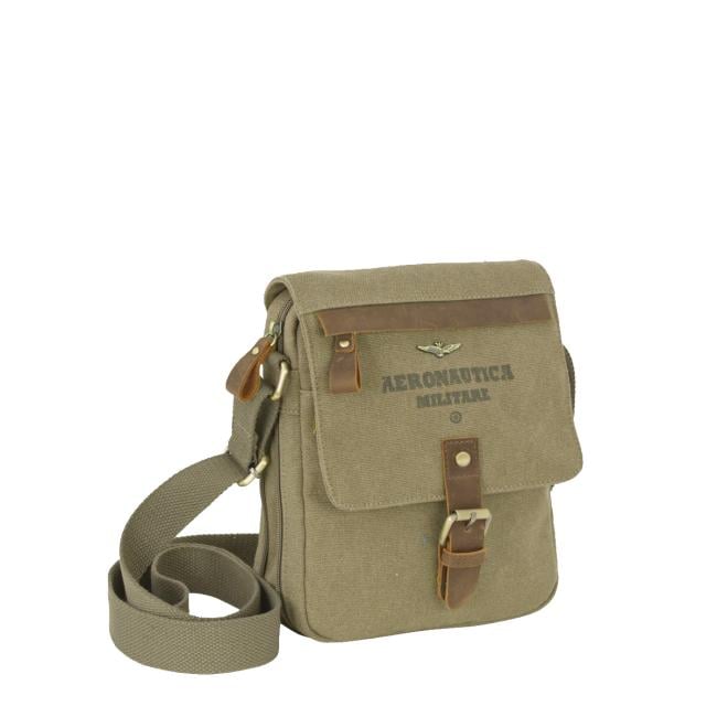 Aeronautica Militare Tracolla Canvas Verde - 5