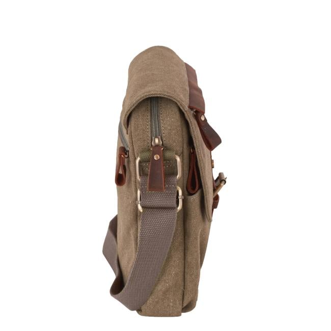 Aeronautica Militare Tracolla Canvas grande Verde - 2