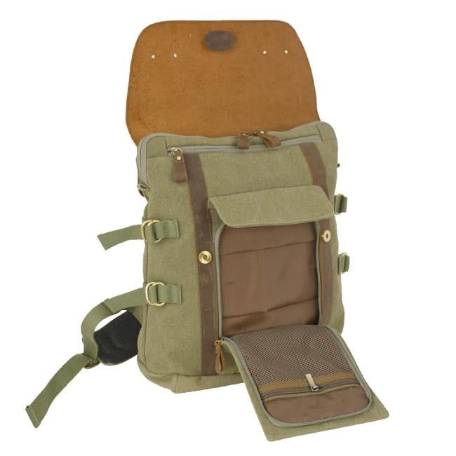 Aeronautica Militare Zaino Canvas Verde - 5