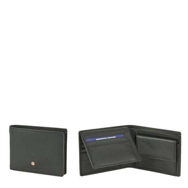 Aeronautica Militare Portafoglio New Plate Nero - 1