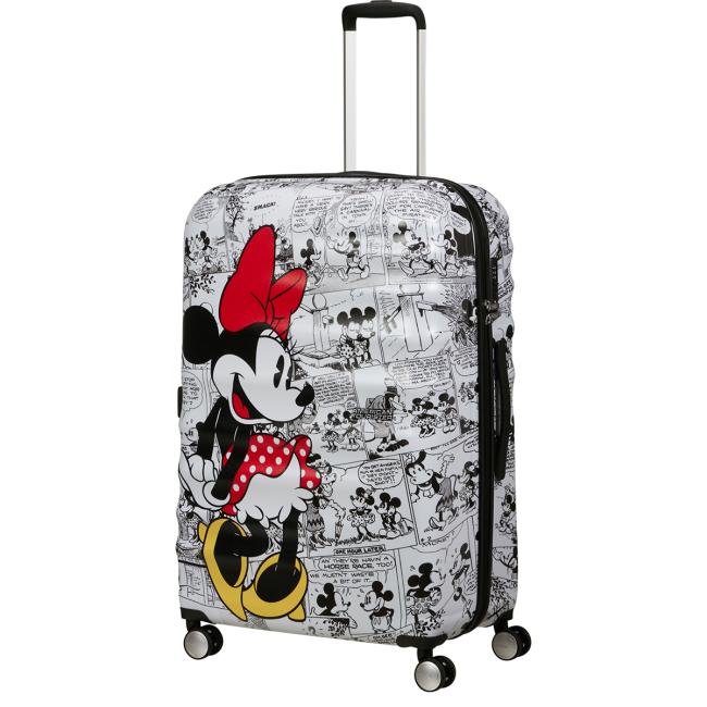 American Tourister Valigia Trolley Grande Wavebreaker 77 cm Minnie Comics White - 4