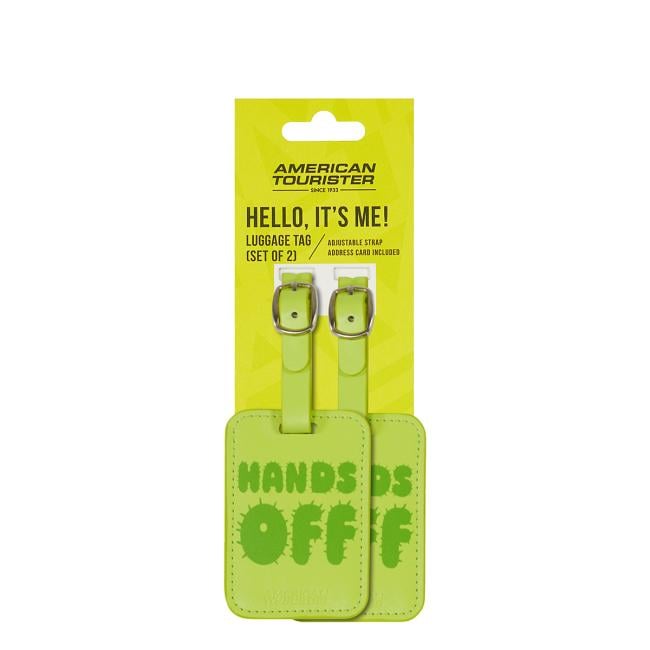 American Tourister TA Luggage graphic tags Hands Off - 1