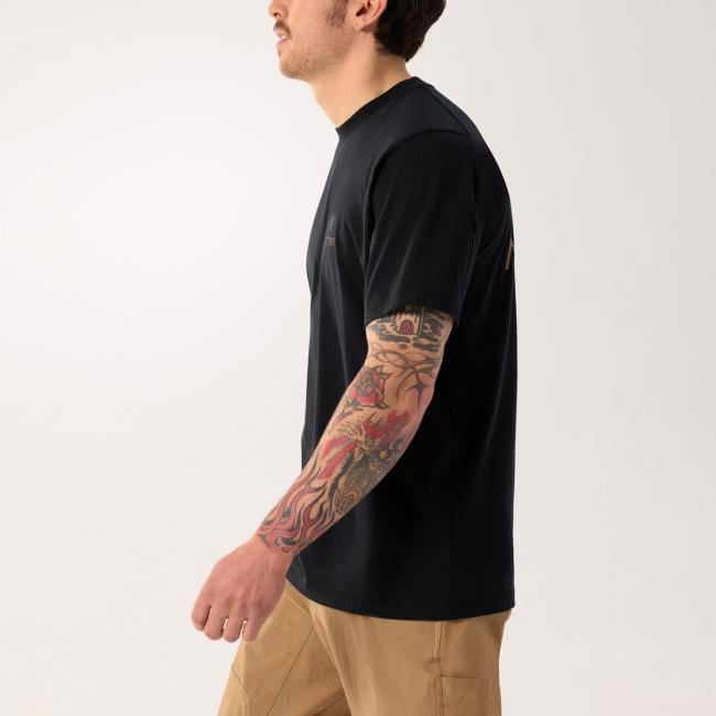 Arc'Teryx T-Shirt Kragg Bird Word SS 24K Black - 6