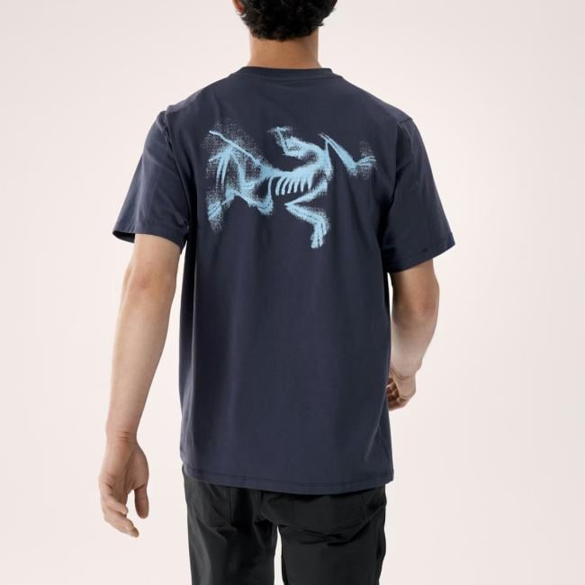 Arc'Teryx T-Shirt Kragg SUPIMA® Blurred Bird Black Sapphire - 4