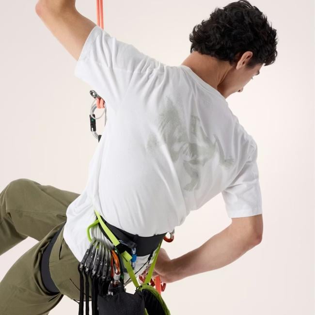 Arc'Teryx T-Shirt Kragg SUPIMA® Blurred Bird White Light Atmos - 3