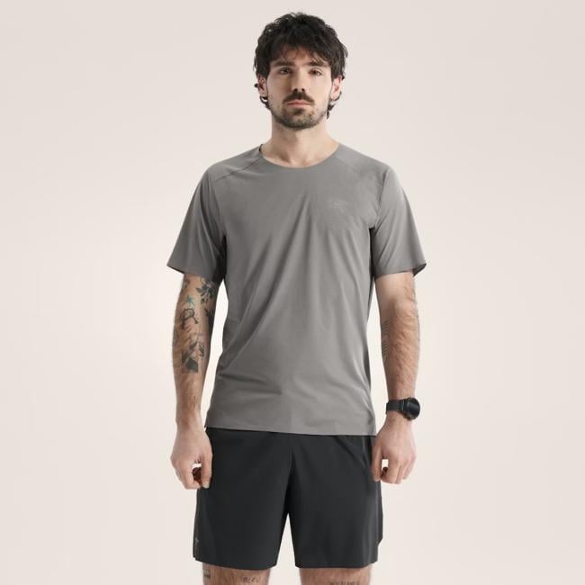 Arc'Teryx T-Shirt Norvan Downword Logo Void Cloud - 2