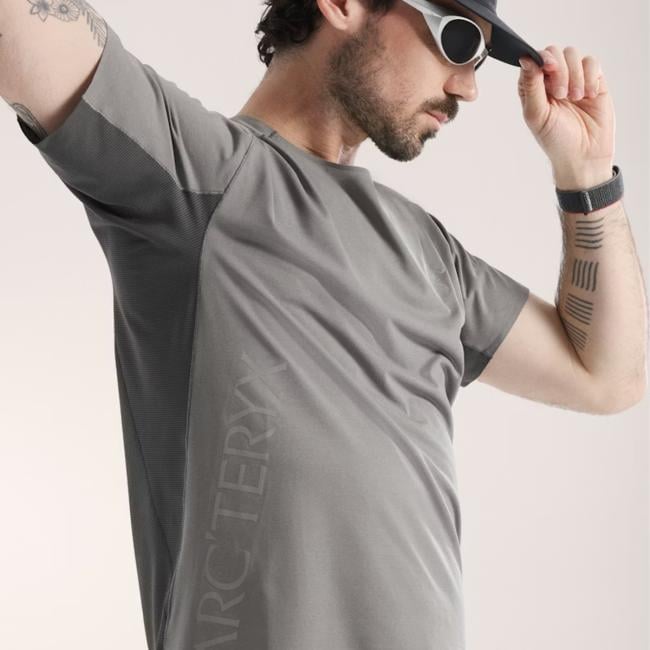 Arc'Teryx T-Shirt Norvan Downword Logo Void Cloud - 3