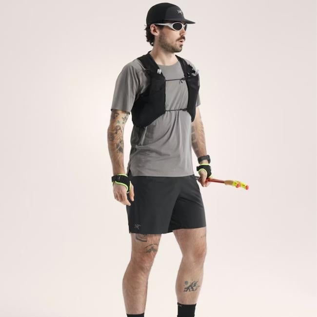 Arc'Teryx T-Shirt Norvan Downword Logo Void Cloud - 4
