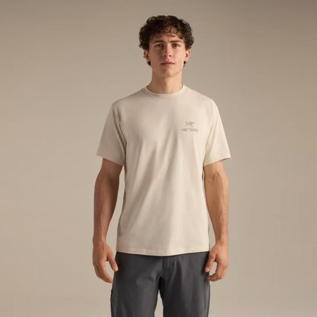 Arc'Teryx T-Shirt Kragg Bird Word SS 24K Sea Salt Mongoose - 2