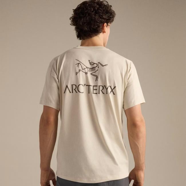 Arc'Teryx T-Shirt Kragg Bird Word SS 24K Sea Salt Mongoose - 4
