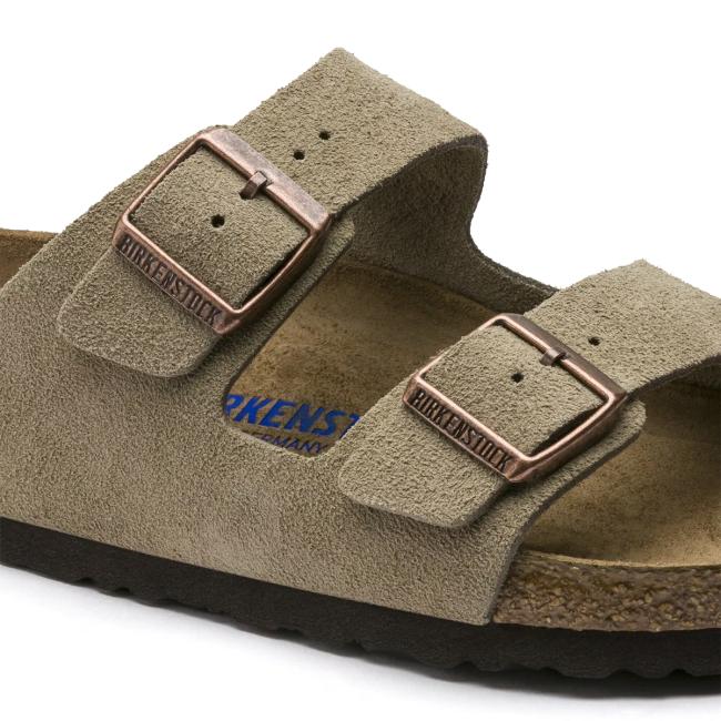 BIRK Sandali Arizona Suede Taupe - 7