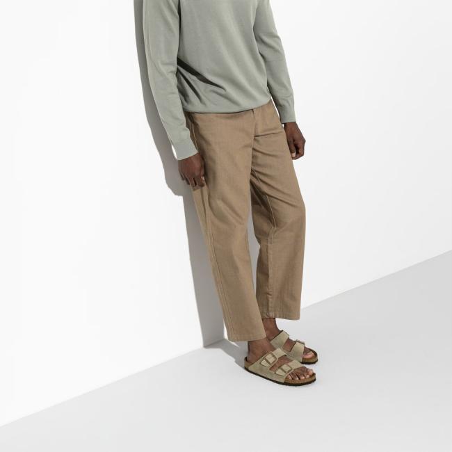 BIRK Sandali Arizona Suede Taupe - 8