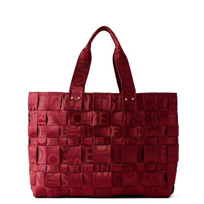 Borbonese Shopper Strapcycle Large Borgogna - 1