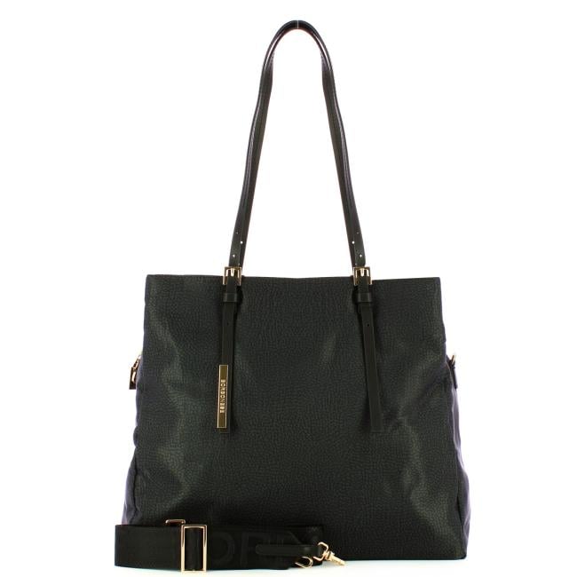 Borbonese Borsa a spalla Large Dark Black - 4