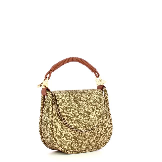 Borbonese Hobo Horseback Small Beige Cuoio - 2