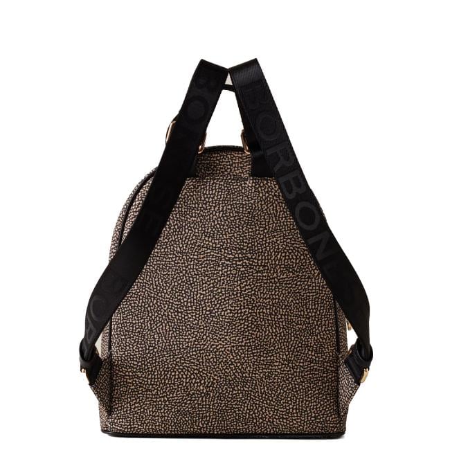 Borbonese Zaino Medium OP Naturale Nero - 3