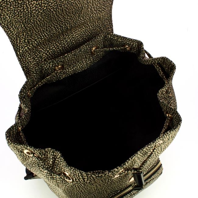 Borbonese Zaino Medium Op Naturale Nero - 4