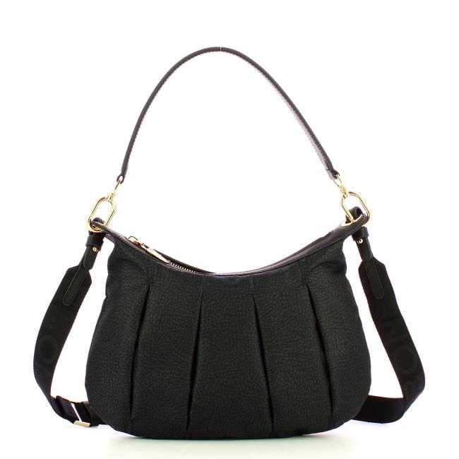 Borbonese Sottospalla Hobo Small Dark Black - 1
