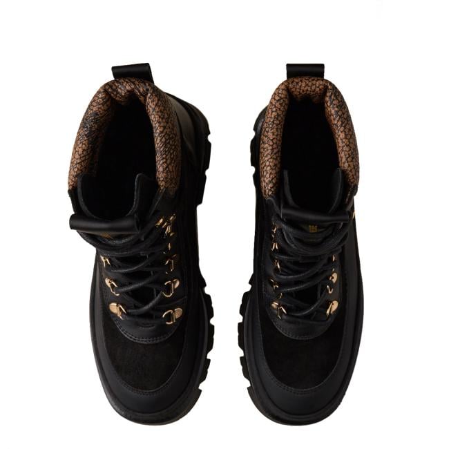 Borbonese Combat Boot Pedula Nero OP Naturale - 4